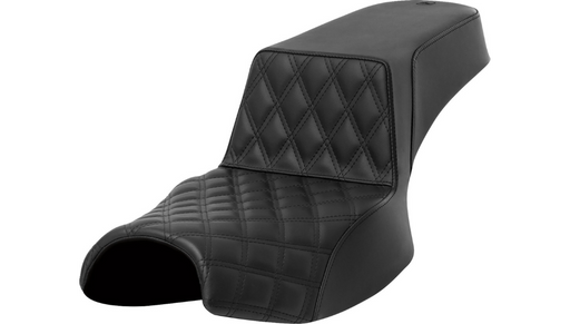 SADDLEMEN Step-Up Seat - Front Lattice Stitch - Extended Reach - Indian '20-'24 - I20-06E-172 - PartsOutlet.com.au