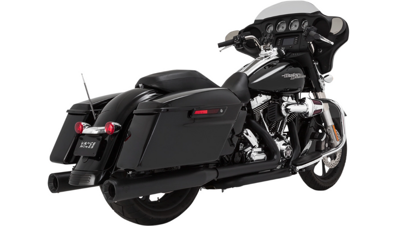 VANCE & HINES 4" Eliminator Mufflers - Black - FL '95-'21 - 46703