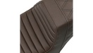 SADDLEMEN Step Up Seat - Tuck and Roll/Lattice Stitched - XL 04+ Sportster Brown 807-11-176BR - PartsOutlet.com.au