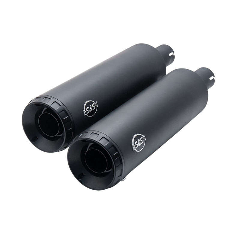S&S CYCLE GRAND NATIONAL® SLIP-ONS for M8 FAT BOB® MODELS–Black 550-0734 - PartsOutlet.com.au