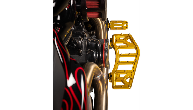 THRASHIN SUPPLY Aggressor Floorboards - Gold - FL '07-'25 - TSC-2219-5