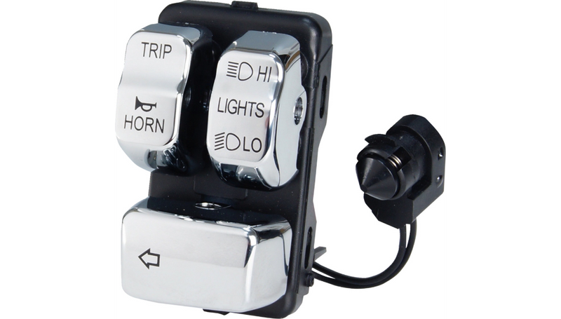 DRAG SPECIALTIES Control Module - Left - Chrome - Harley-Davidson 2011-2020 - 78591 - PartsOutlet.com.au