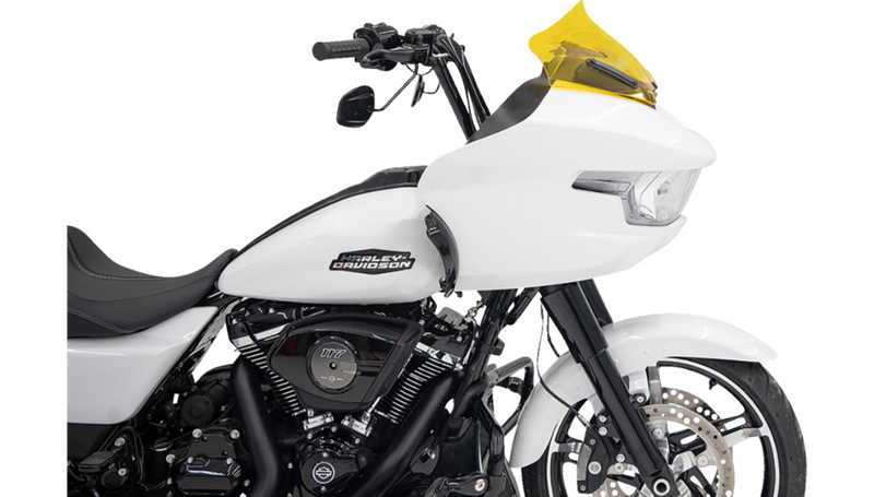 KLOCK WERKS Kolor Flare Windshield - 10" - Yellow - FLTR '23-'25 - KWW-01-0717