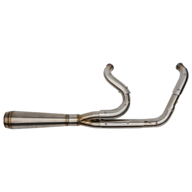 TRASK 2-into-1 Assault Exhaust System - 2018 - 2024 Softail Low Rider ST/ Sport Glide / heritage - Stainless Steel - TM-5053
