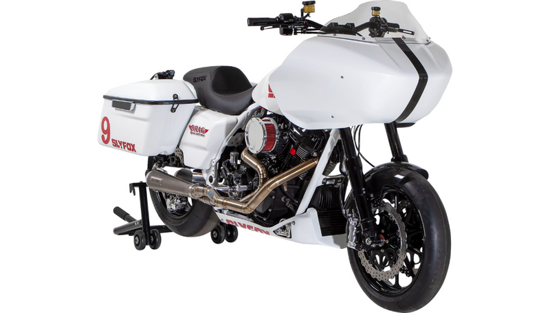 FEULING OIL PUMP CORP. Air Cleaner - BA Race Series - Chrome - Solid Cover - Red - Harley-Davidson 2017-2022 - M8 5427 - PartsOutlet.com.au