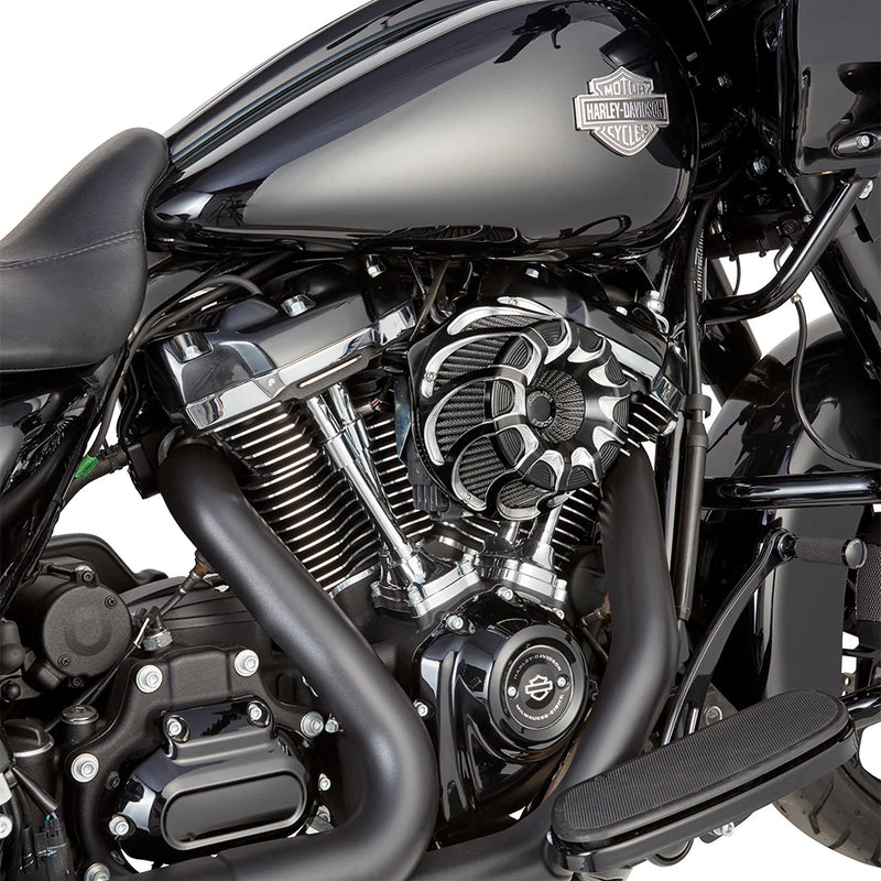 ARLEN NESS Inverted Series Air Cleaner Kit - Drift - Black - FL Touring '24+ & Softail 25+ - 600-229