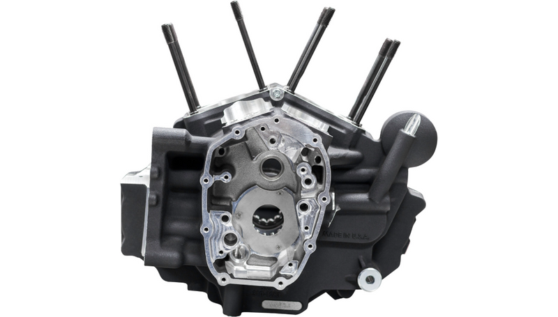 S&S CYCLE Crankcase - MK-Series "B" - Black - M8 Softail '18-'24 - 310-1326