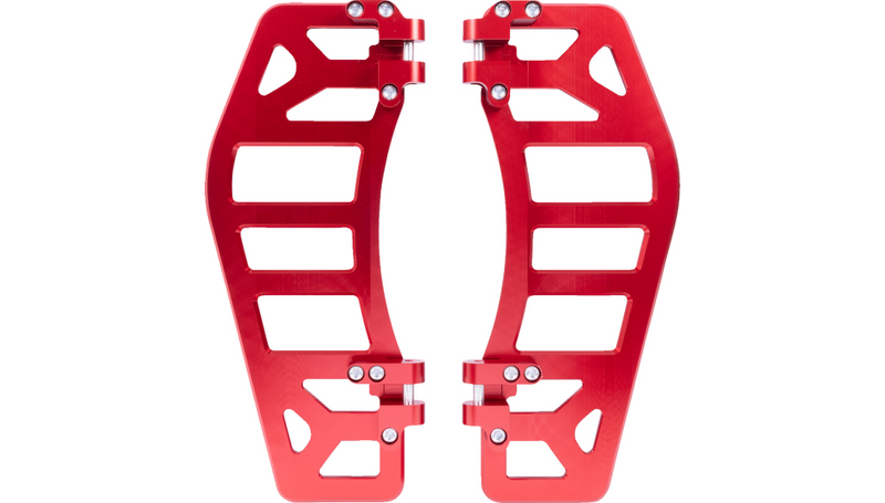 THRASHIN SUPPLY Aggressor Floorboards - Red - FL '07-'25 - TSC-2219-2