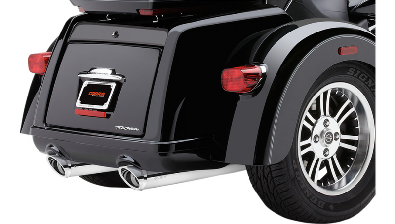 COBRA Chrome Tri Glide Mufflers - '09-'22 FL 6301 - PartsOutlet.com.au