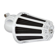 ARLEN NESS 10-GAUGE® MONSTER SUCKER® AIR CLEANER, CHROME - 00-17 TWIN CAM (Exc. FBW & 99-01 FI FLT) - 81-022 - PartsOutlet.com.au