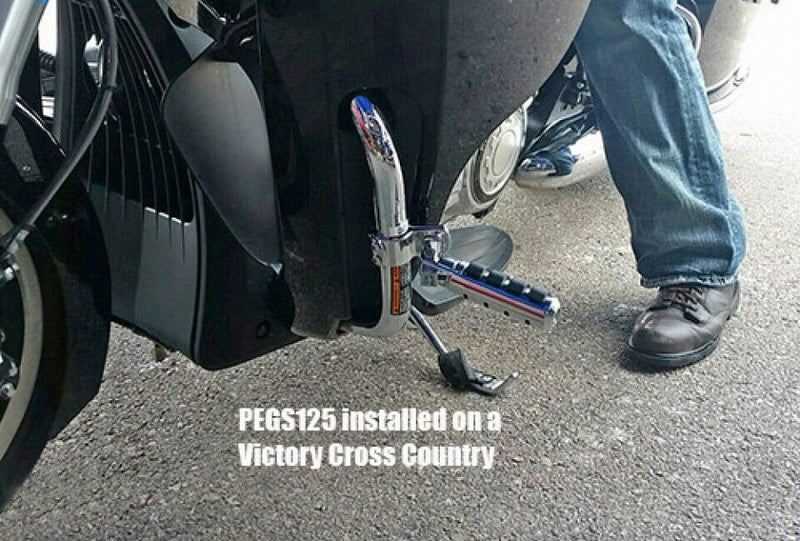 RIVCO PRODUCTS Highway Peg - Chrome - 1-1/4" - PEGS125
