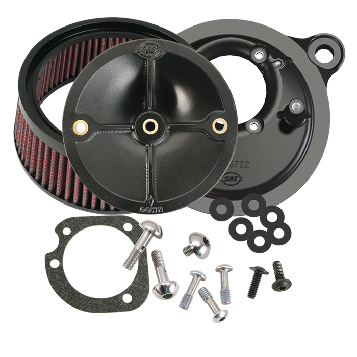 S&S CYCLE Stealth Street-Legal Air Cleaner Kit Without Cover for 2007-Up HD® XL Sportster® Models with Stock EFI - 170-0302E - PartsOutlet.com.au