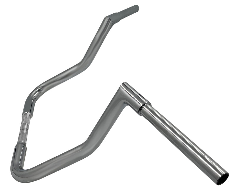 FAT BAGGERS INC. 1-1/4" EZ Install Flat Top Handlebar - Reduced Reach - 13" - Chrome - FLH '08-'25 - 705013