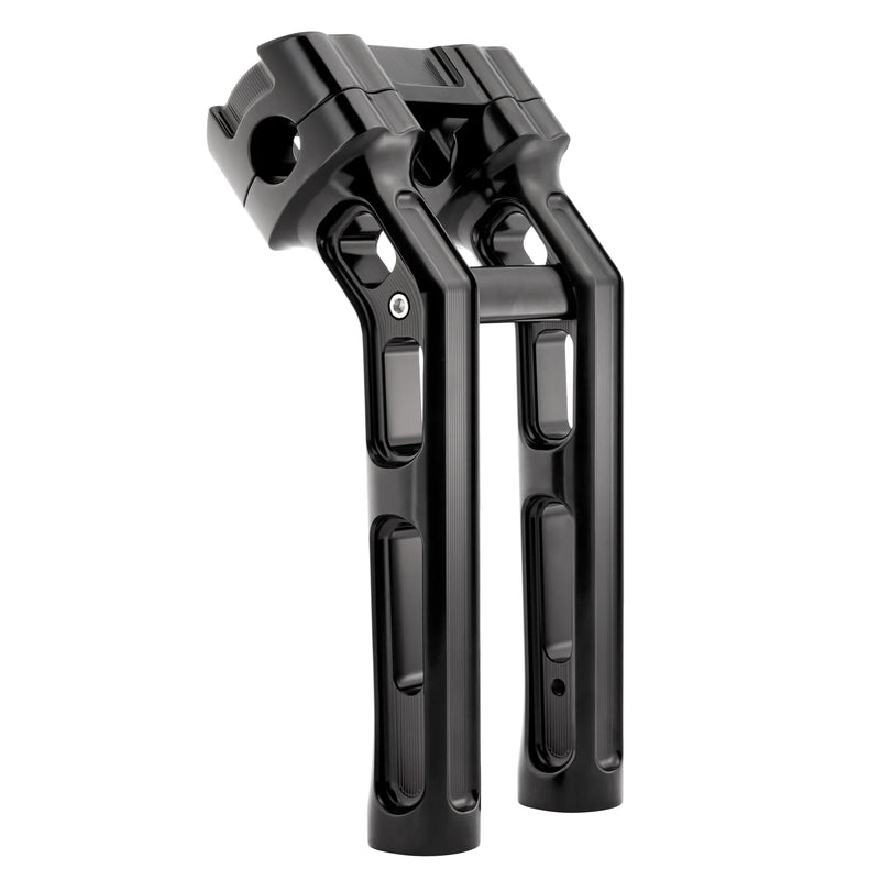 ARLEN NESS Method Kickback Handlebar Riser - Softail Gauge Cut-Out - 10" - Black - Harley-Davidson '18-'24 - 520-053