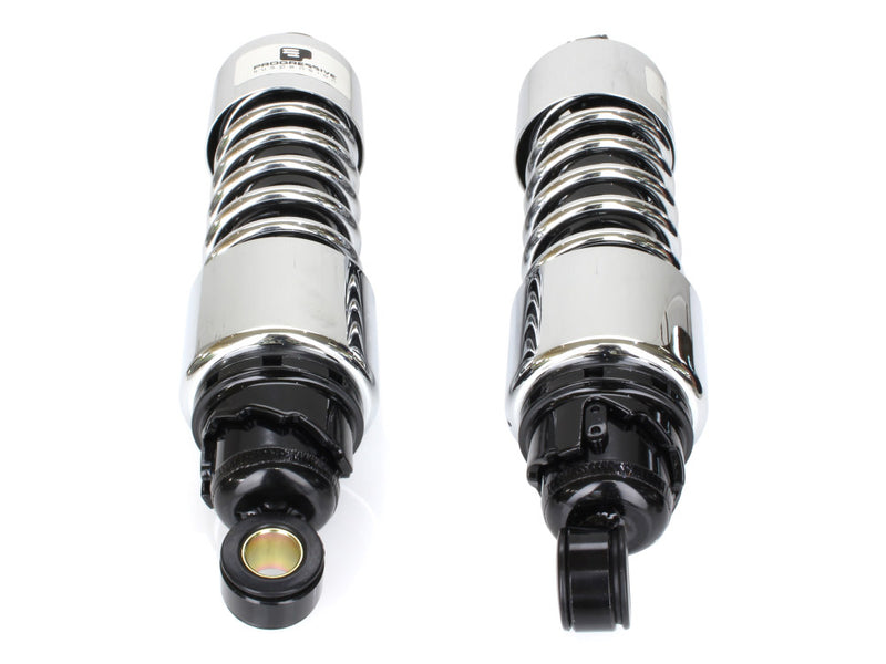 PROGRESSIVE SUSPENSION 412 Series Shock - 11.5" - Standard - Chrome - Harley-Davidson Touring '06-'25 FLH/T - 412-4074C