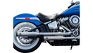 S&S CYCLE Grand National Race Mufflers for Softail - Chrome 550-0740 - PartsOutlet.com.au