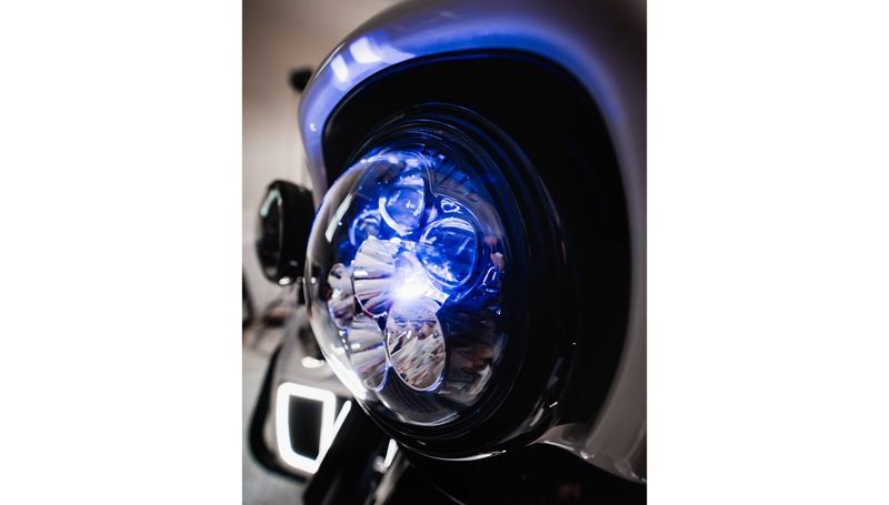 CUSTOM DYNAMICS Headlight - Shark Demon - LED - Color Changing - FL '94-'16 - SD2-7-13
