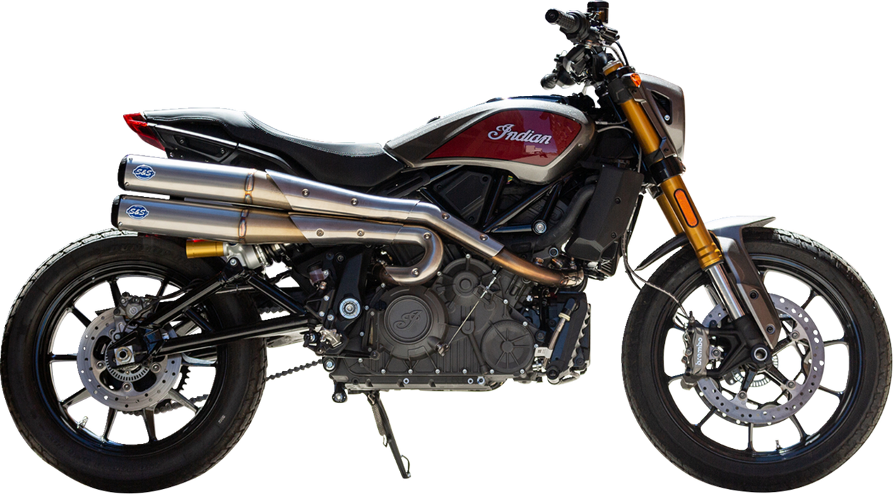 S&S CYCLE 2-into-2 Grand National Exhaust System - Race Only - Stainless Steel - Indian 2019-2022 - 550-0949 - PartsOutlet.com.au