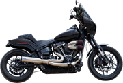 S&S CYCLE 2-into-1 Qualifier Exhaust System - Race - Silver - '18-'23 Softail - 550-1105 - PartsOutlet.com.au