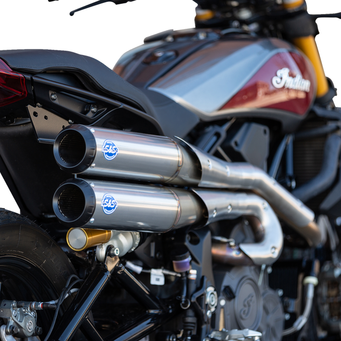 S&S CYCLE 2-into-2 Grand National Exhaust System - Race Only - Stainless Steel - Indian 2019-2022 - 550-0949 - PartsOutlet.com.au