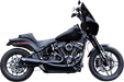 S&S CYCLE 2-into-1 Qualifier Exhaust System - Race - Black - '18-'23 Softail - 550-1106 - PartsOutlet.com.au