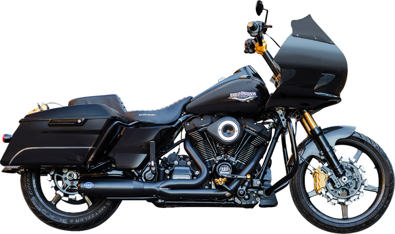 S&S CYCLE 2-into-1 Qualifier Exhaust System - 49-State - Black 550-1110 - PartsOutlet.com.au