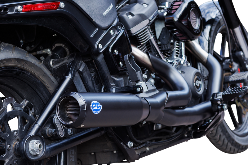 S&S CYCLE 2-into-1 Qualifier Exhaust System - 49-State - Black 550-1104 - PartsOutlet.com.au