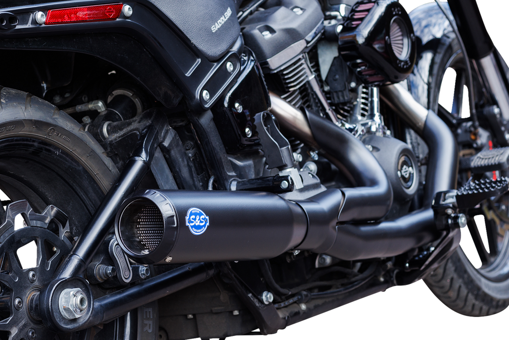 S&S CYCLE 2-into-1 Qualifier Exhaust System - 49-State - Black 550-1104 - PartsOutlet.com.au