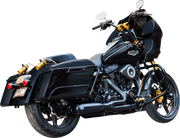 S&S CYCLE 2-into-1 Qualifier Exhaust System - Race - Black - '17-'23 FL - 550-1109 - PartsOutlet.com.au