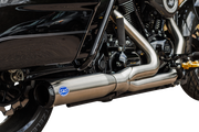 S&S CYCLE 2-into-1 Qualifier Exhaust System - Race - Silver - '17-'23 FL - 550-1107 - PartsOutlet.com.au