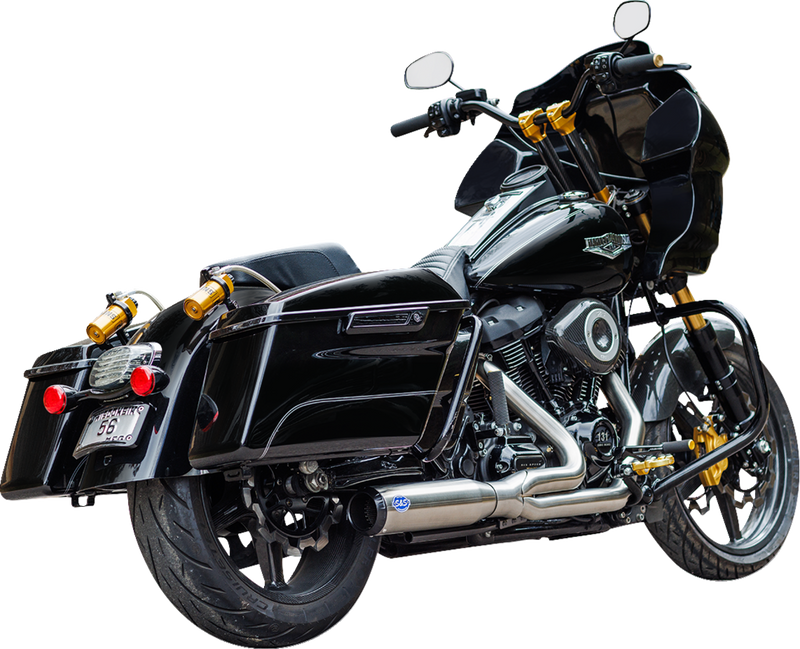 S&S CYCLE 2-into-1 Qualifier Exhaust System - 49-State - Silver 550-1108 - PartsOutlet.com.au
