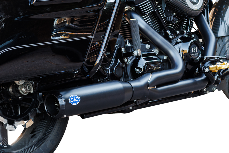 S&S CYCLE 2-into-1 Qualifier Exhaust System - 49-State - Black 550-1110 - PartsOutlet.com.au