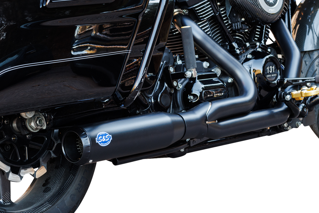 S&S CYCLE 2-into-1 Qualifier Exhaust System - 49-State - Black 550-1110 - PartsOutlet.com.au