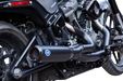 S&S CYCLE 2-into-1 Qualifier Exhaust System - Race - Black - '18-'23 Softail - 550-1106 - PartsOutlet.com.au