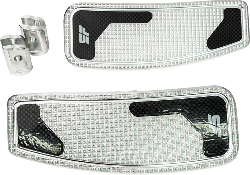 SLYFOX Mini Floorboards - Chrome Polished - Male Mount - M8 SF-906-01-2