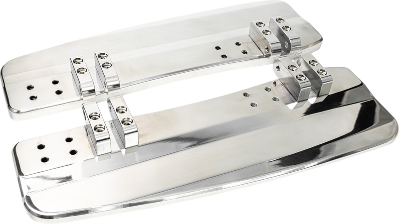 SLYFOX Driver Floorboards - Black Polished - Touring SF-905-00-2