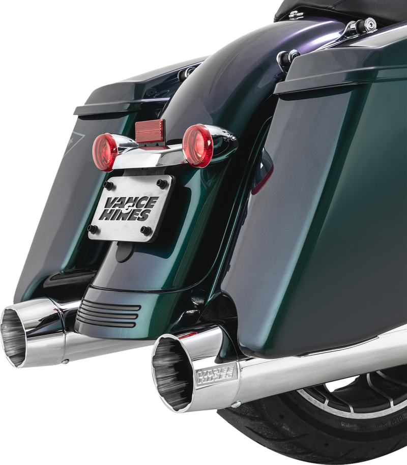 VANCE & HINES Blackbird 450 Slip-On Mufflers - Chrome - FL '17-'25 - 16792
