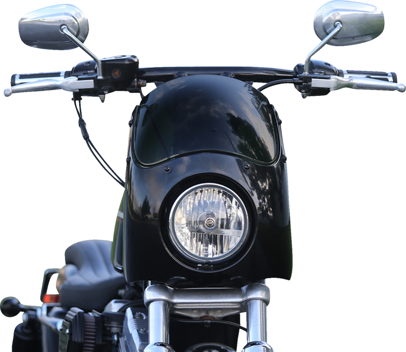 BURLY BRAND Outlaw Fairing - 5-3/4" Headlight - 35 mm - 49 mm Forks - Honda Rebel '20-'24 - B10-0001