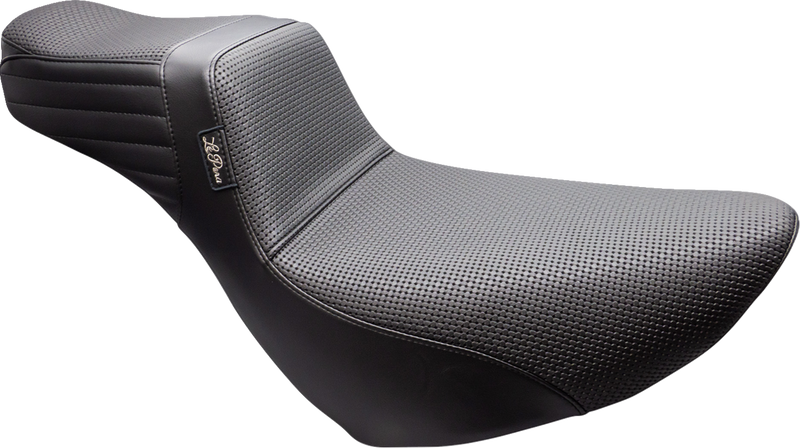 LE PERA Tailwhip Daddy Long Legs Low Rider Seat - Basketweave - Black - FL/FX '18-'23 LYR-580DLBW - PartsOutlet.com.au