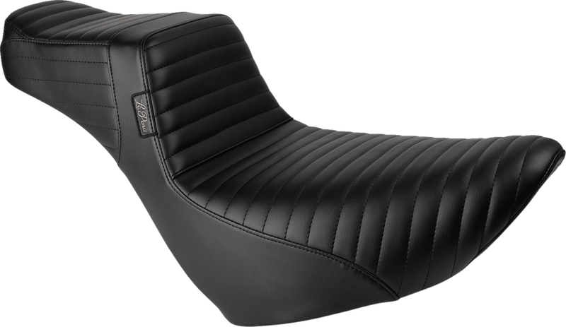 LE PERA Tailwhip Daddy Long Legs Low Rider Seat - Pleated - Black - FL/FX '18-'23 LYR-580DLPT - PartsOutlet.com.au