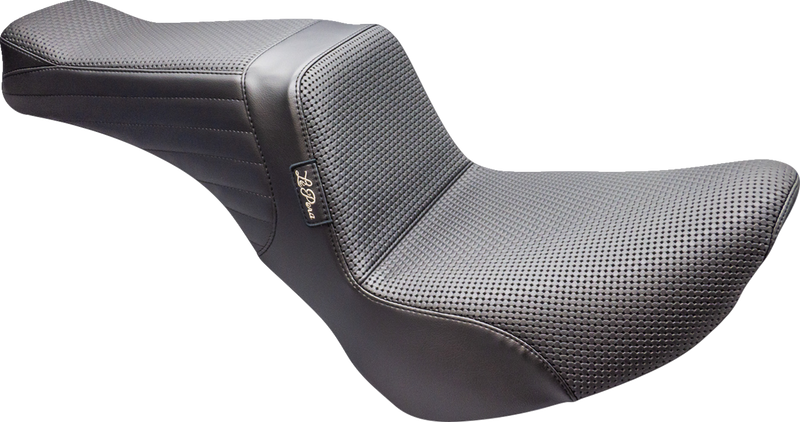 LE PERA Tailwhip Seat - Basketweave - Black - FLSL/FXBB '18-'23 LY-580BW - PartsOutlet.com.au