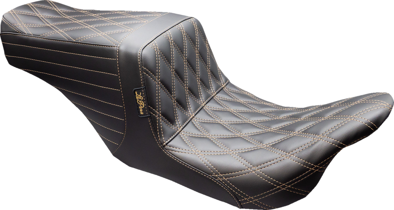 LE PERA Tailwhip Up Front Seat - Double Diamond w/ Chestnut Thread - FL '08-'23 LKU-587DD-CHET - PartsOutlet.com.au