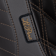 LE PERA Tailwhip Up Front Seat - Double Diamond w/ Chestnut Thread - Black - FLSB/FXLR '18-'23 LYRU-580DD-CHET - PartsOutlet.com.au