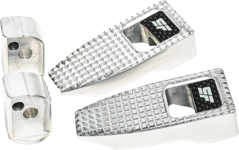 SLYFOX Speed Pegs - Silver Polished - Rear SF-903-02-2