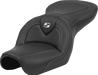 SADDLEMEN Roadsofa Seat - Carbon Fiber - Black Stitch - without Backrest - FXD '04-'05 - 804-04-185 - PartsOutlet.com.au