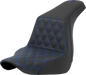 SADDLEMEN Step-Up Seat - Front Lattice Stitch - Blue Stitch - FXLR/FLSB '18-'23 - A818-29-172BLU - PartsOutlet.com.au