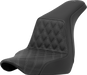 SADDLEMEN Step-Up Seat - Front Lattice Stitch - Gray Stitch - FXLR/FLSB '18-'23 - A818-29-172GRE - PartsOutlet.com.au