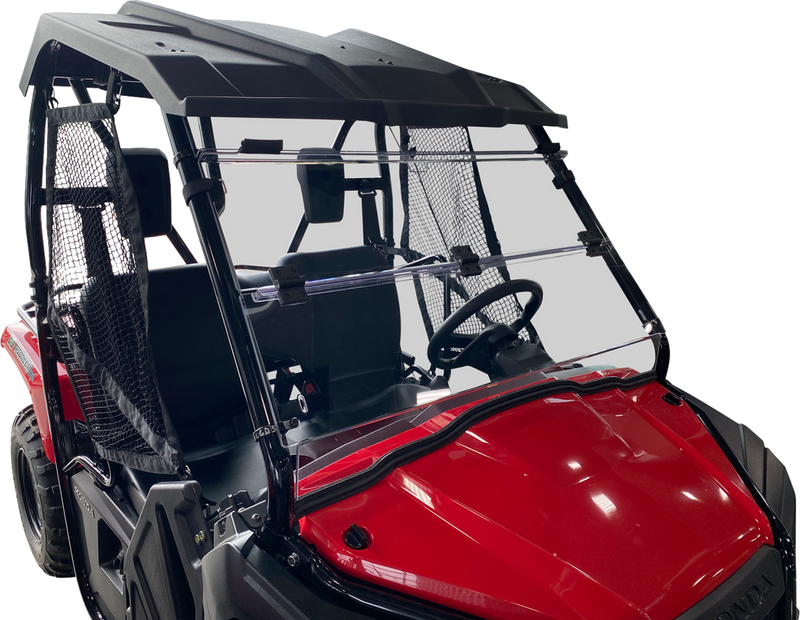 MOOSE UTILITY Full Folding Windshield - Deluxe - Honda Pioneer '16-'22 - V000264-12200M - PartsOutlet.com.au