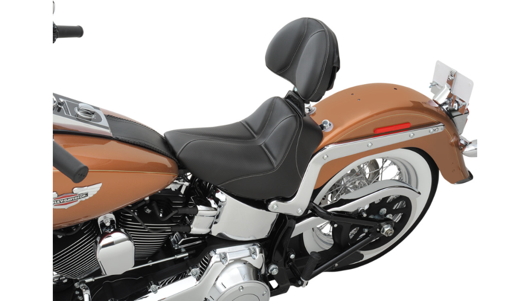 SADDLEMEN Dominator Solo Seat - Softail FLST '06-'17 - 806-15-0042 - PartsOutlet.com.au