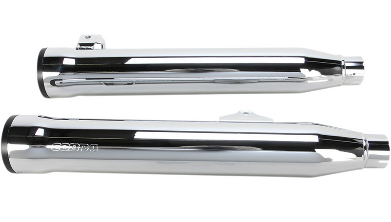 COBRA 3" RPT Mufflers - FXD '08-'17 - Chrome - 6056